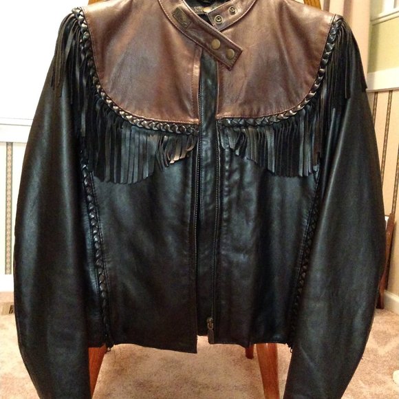 Harley Davidson leather ladies motorcycle jacket - Picture 1 of 7